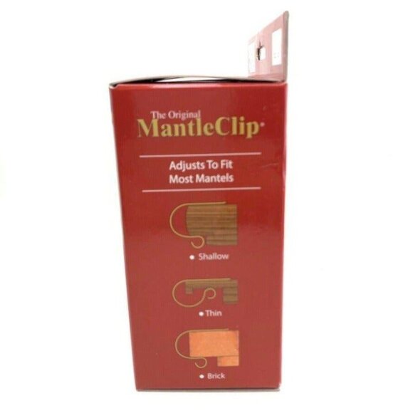 Mantle Clip Stocking Holder Chrome Silver Set of 4 MC0404 Haute Decor New - Picture 5 of 5